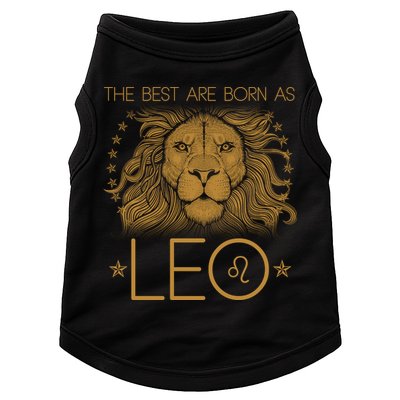 The Best Are Born As Leo Vintage Lion Doggie Tank