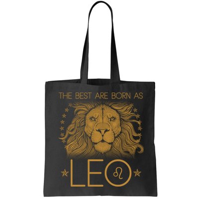 The Best Are Born As Leo Vintage Lion Bag