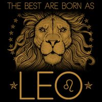 The Best Are Born As Leo Vintage Lion Bag