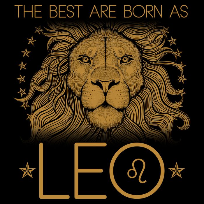 The Best Are Born As Leo Vintage Lion Bag