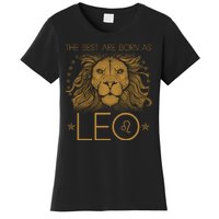 The Best Are Born As Leo Vintage Lion Women's T-Shirt