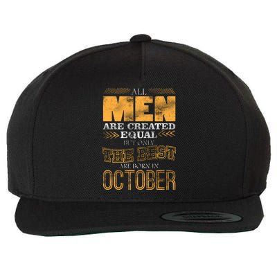 The Best Are Born In October Wool Snapback Cap