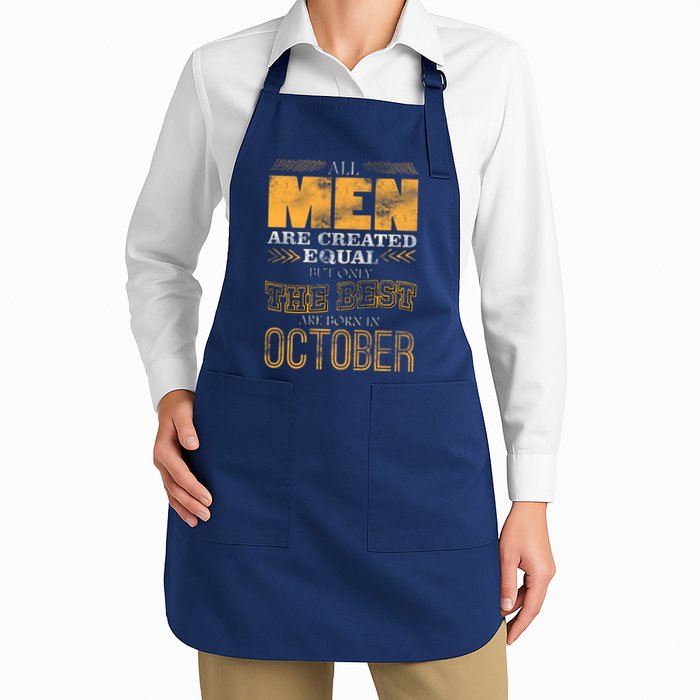 The Best Are Born In October Apron