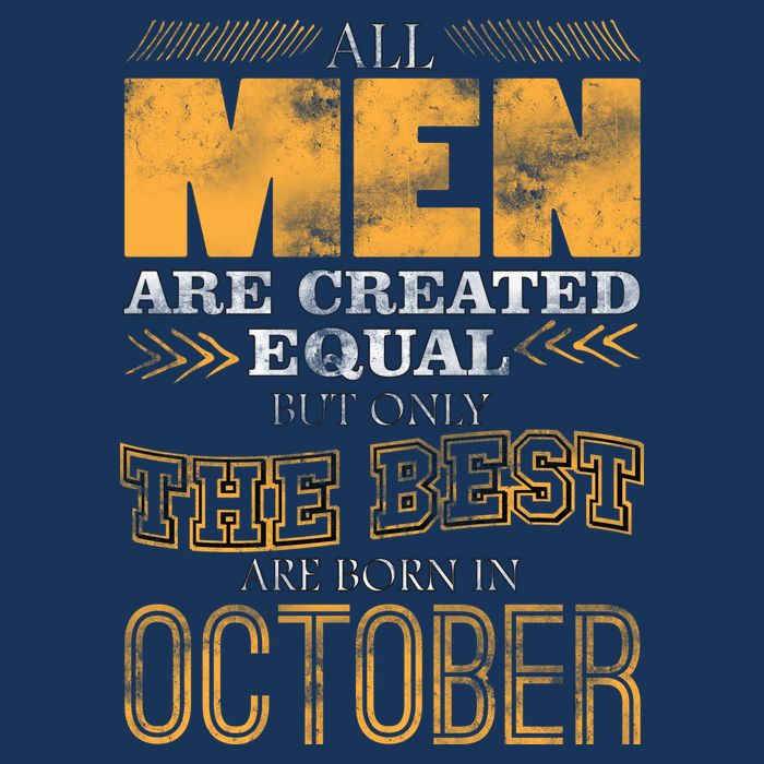 The Best Are Born In October Apron