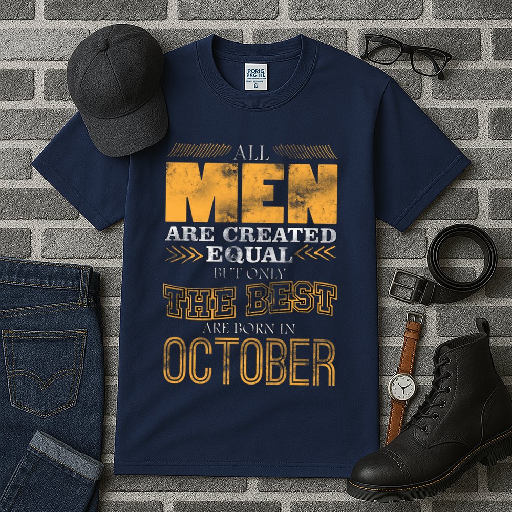 The Best Are Born In October Tall T-Shirt