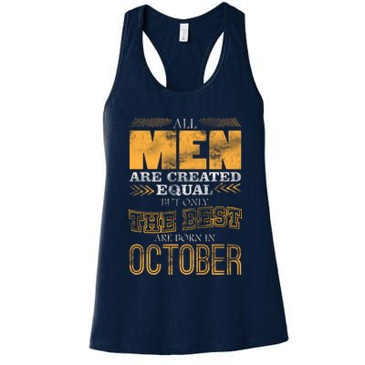 The Best Are Born In October Womens Tank Top