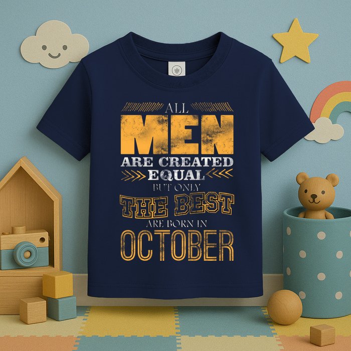 The Best Are Born In October Toddler T-Shirt