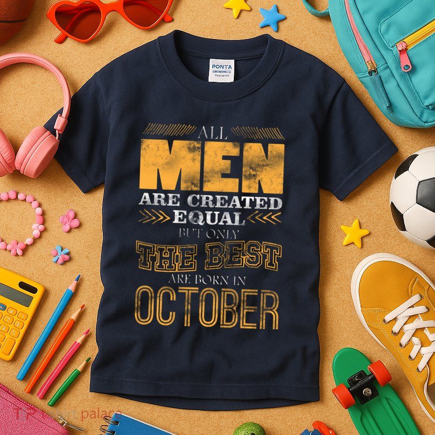 The Best Are Born In October Kids T-Shirt