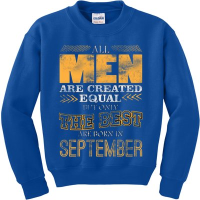 The Best Are Born In September Kids Sweatshirt