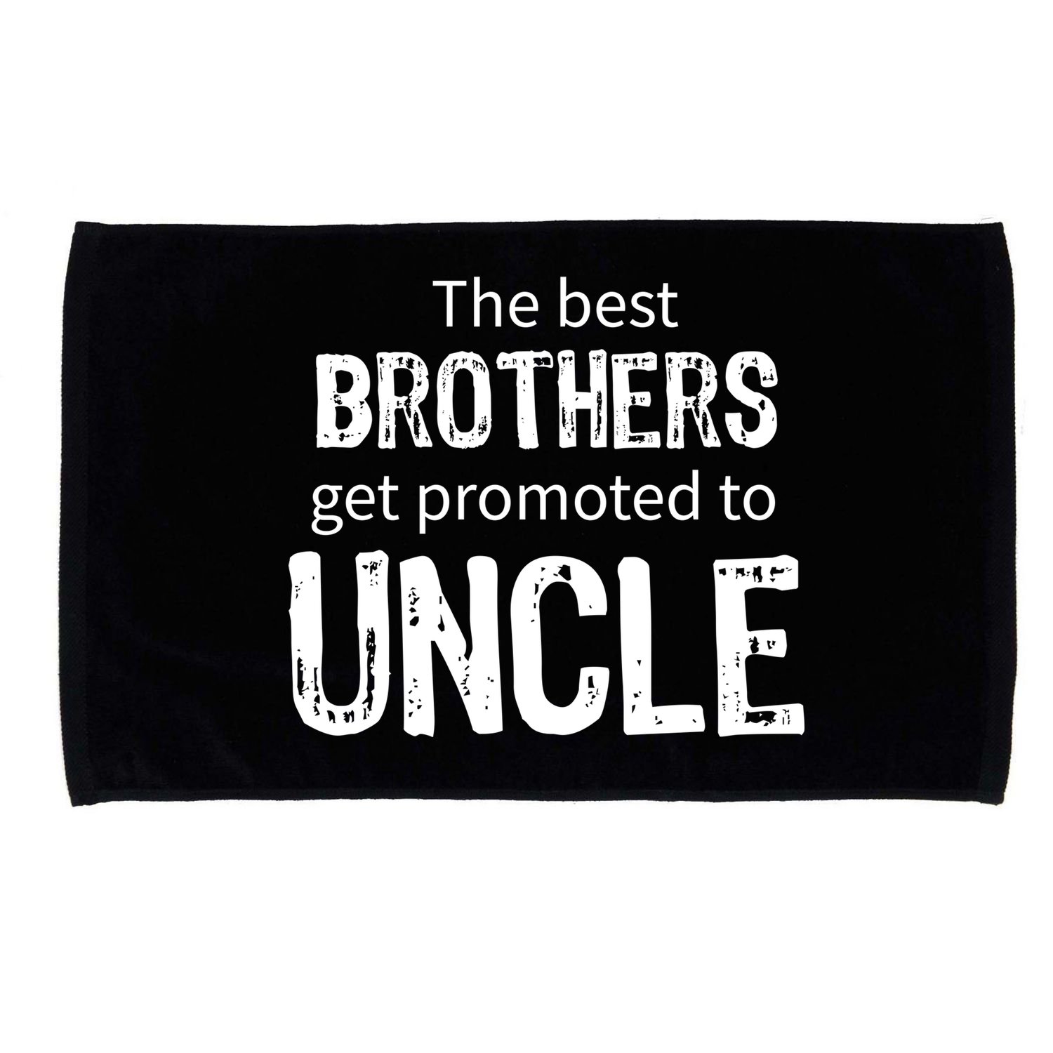 The Best Brothers Get Promoted Uncle Microfiber Hand Towel