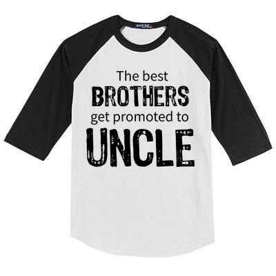 The Best Brothers Get Promoted Uncle Kids Colorblock Raglan Jersey