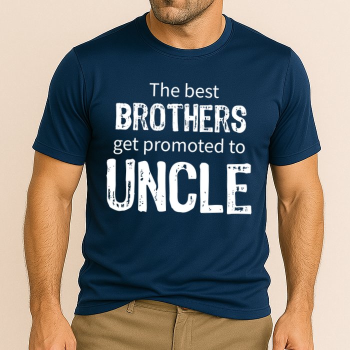 The Best Brothers Get Promoted Uncle Cooling Performance Crew T-Shirt