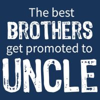 The Best Brothers Get Promoted Uncle Drawstring Bag