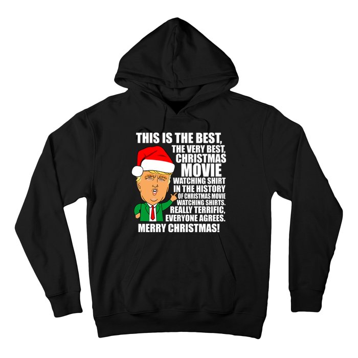 The Best Christmas Movie Watching Shirt Ever Donald Trump Hoodie