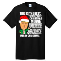 The Best Christmas Movie Watching Shirt Ever Donald Trump Tall T-Shirt