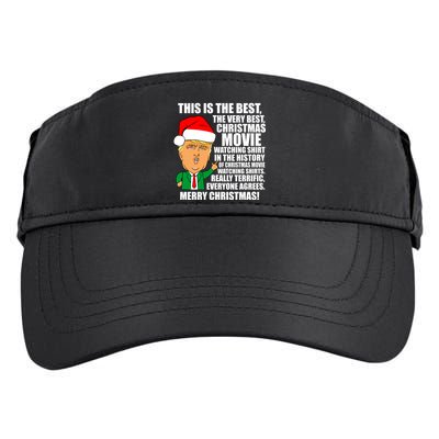 The Best Christmas Movie Watching Shirt Ever Donald Trump Adult Drive Performance Visor