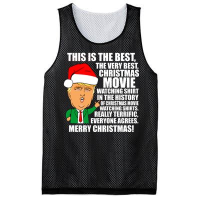 The Best Christmas Movie Watching Shirt Ever Donald Trump Mesh Reversible Basketball Jersey Tank