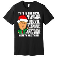 The Best Christmas Movie Watching Shirt Ever Donald Trump Premium T-Shirt