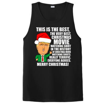 The Best Christmas Movie Watching Shirt Ever Donald Trump PosiCharge Competitor Tank