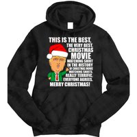 The Best Christmas Movie Watching Shirt Ever Donald Trump Tie Dye Hoodie