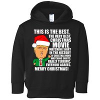 The Best Christmas Movie Watching Shirt Ever Donald Trump Toddler Hoodie