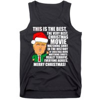 The Best Christmas Movie Watching Shirt Ever Donald Trump Tank Top