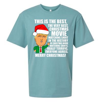 The Best Christmas Movie Watching Shirt Ever Donald Trump Sueded Cloud Jersey T-Shirt