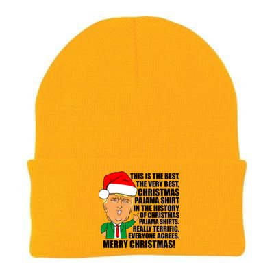 The Best Christmas Pajama Shirt Ever Everyone Agrees Donald Trump Knit Cap Winter Beanie