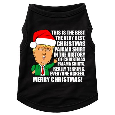 The Best Christmas Pajama Shirt Ever Everyone Agrees Donald Trump Doggie Tank
