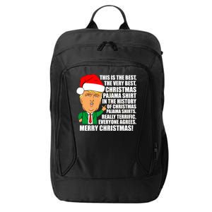 The Best Christmas Pajama Shirt Ever Everyone Agrees Donald Trump City Backpack