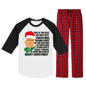 The Best Christmas Pajama Shirt Ever Everyone Agrees Donald Trump Raglan Sleeve Pajama Set