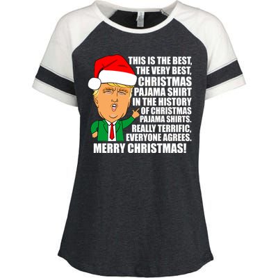 The Best Christmas Pajama Shirt Ever Everyone Agrees Donald Trump Enza Ladies Jersey Colorblock Tee