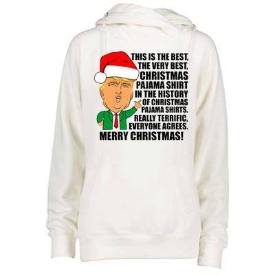 The Best Christmas Pajama Shirt Ever Everyone Agrees Donald Trump Womens Funnel Neck Pullover Hood