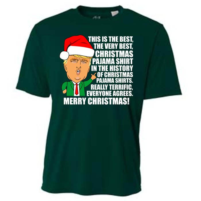 The Best Christmas Pajama Shirt Ever Everyone Agrees Donald Trump Cooling Performance Crew T-Shirt