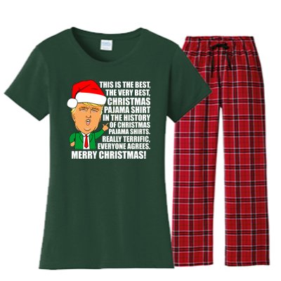 The Best Christmas Pajama Shirt Ever Everyone Agrees Donald Trump Women's Flannel Pajama Set