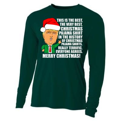 The Best Christmas Pajama Shirt Ever Everyone Agrees Donald Trump Cooling Performance Long Sleeve Crew