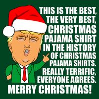 The Best Christmas Pajama Shirt Ever Everyone Agrees Donald Trump Kids Sweatshirt