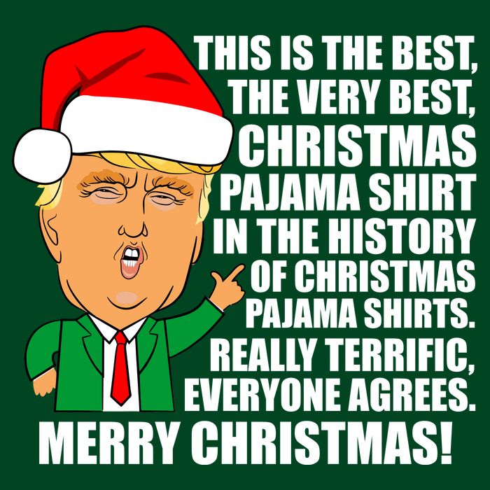 The Best Christmas Pajama Shirt Ever Everyone Agrees Donald Trump Kids Sweatshirt