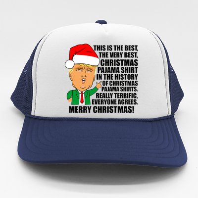 The Best Christmas Pajama Shirt Ever Everyone Agrees Donald Trump Trucker Hat