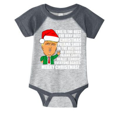 The Best Christmas Pajama Shirt Ever Everyone Agrees Donald Trump Infant Baby Jersey Bodysuit