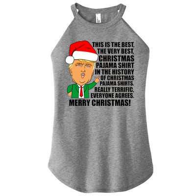 The Best Christmas Pajama Shirt Ever Everyone Agrees Donald Trump Women's Perfect Tri Rocker Tank