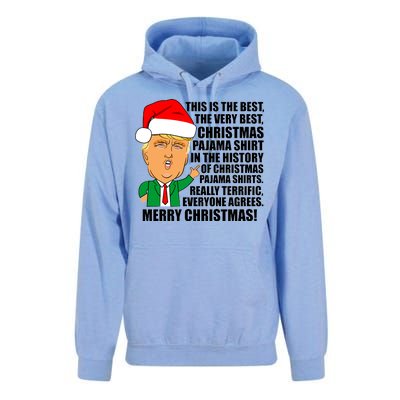 The Best Christmas Pajama Shirt Ever Everyone Agrees Donald Trump Unisex Surf Hoodie