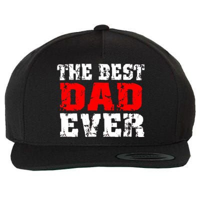 The Best Dad Ever Wool Snapback Cap