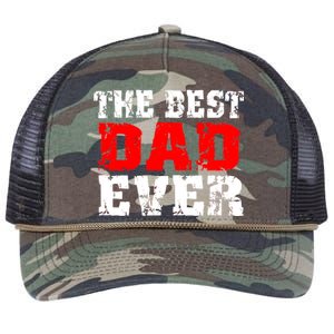 The Best Dad Ever Retro Rope Trucker Hat Cap