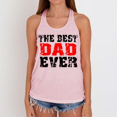 The Best Dad Ever Women's Knotted Racerback Tank