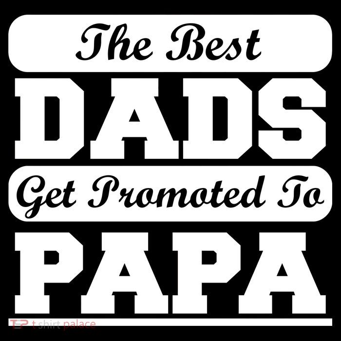 The Best Dads Get Promoted To Papa Full-Length Apron With Pockets