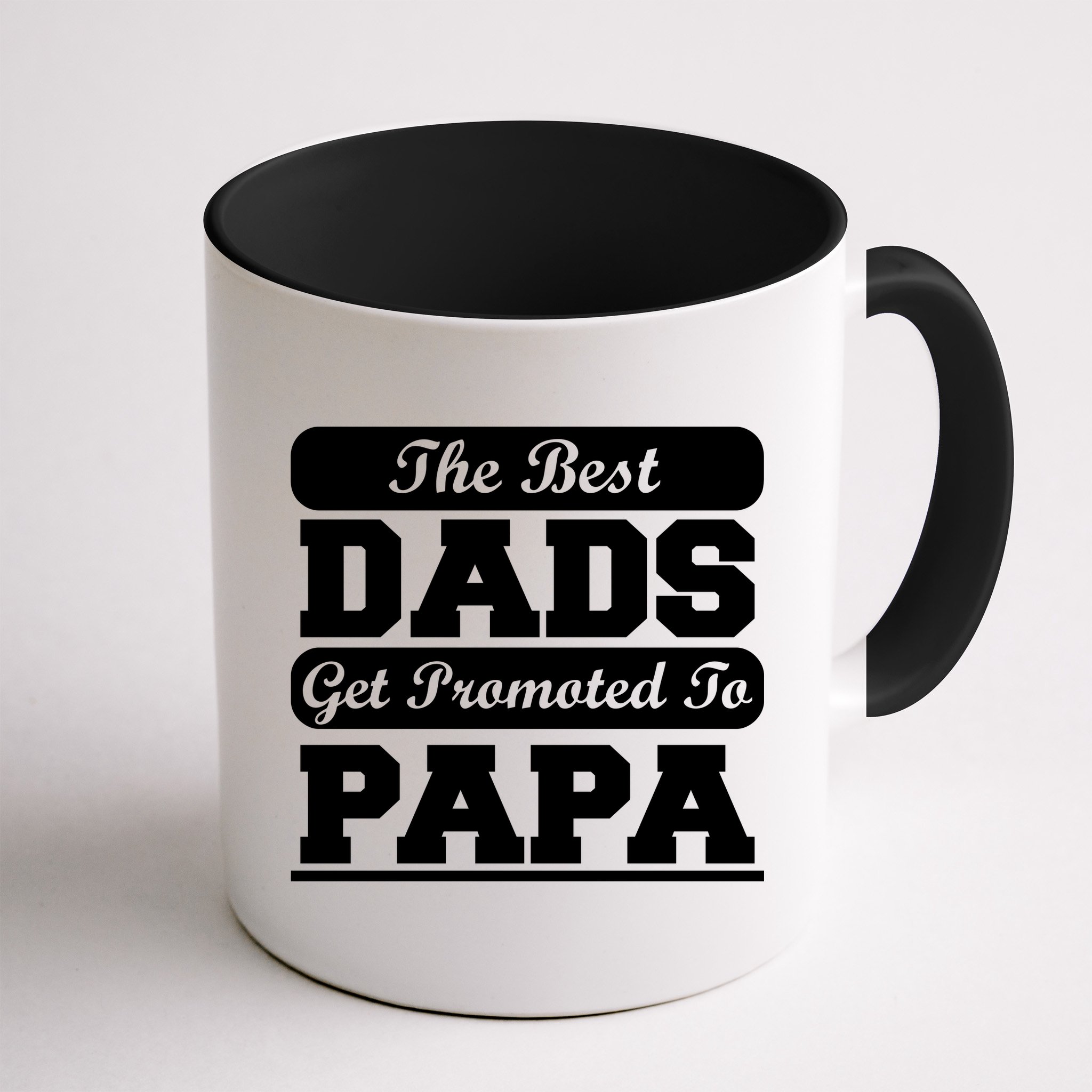 The Best Dads Get Promoted To Papa Mug