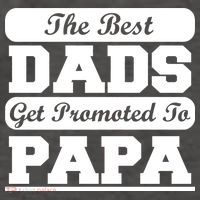 The Best Dads Get Promoted To Papa Vector Backpack