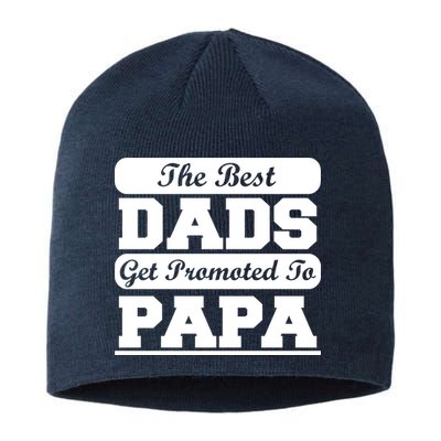 The Best Dads Get Promoted To Papa Sustainable Beanie