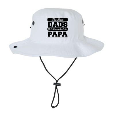 The Best Dads Get Promoted To Papa Legacy Cool Fit Booney Bucket Hat